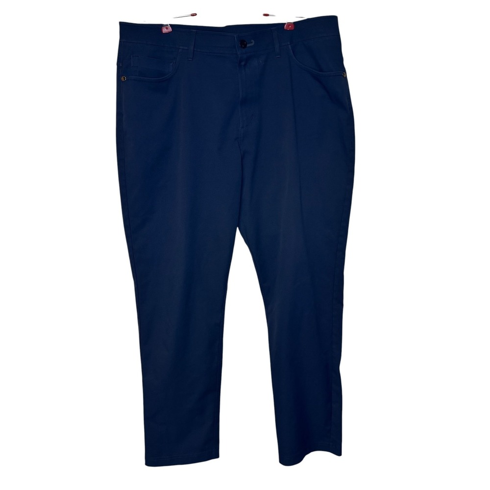Public Rec Mens Pants Work Day Performance Chino Slim Fit Travel Blue Size 35X30